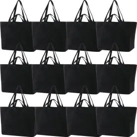 Large Sturdy Canvas Tote Bag -27" X 16" X 8" Extra Big Largest Grocery Shopping Beach Reusable Totes Bags