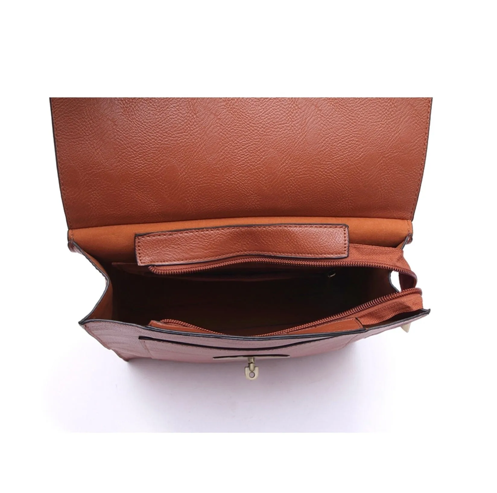 Large Tilly Messenger Crossbody Bag Beige