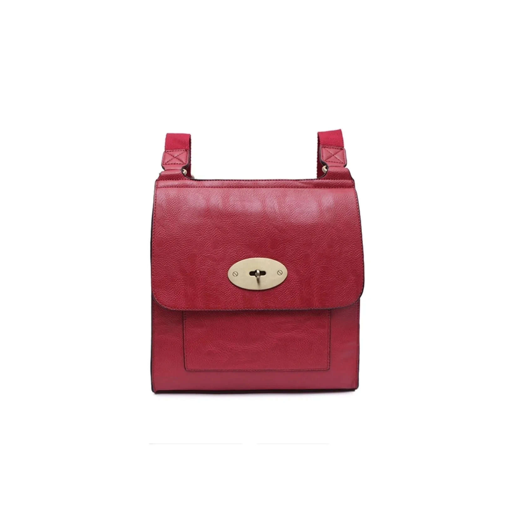 Large Tilly Messenger Crossbody Bag Red