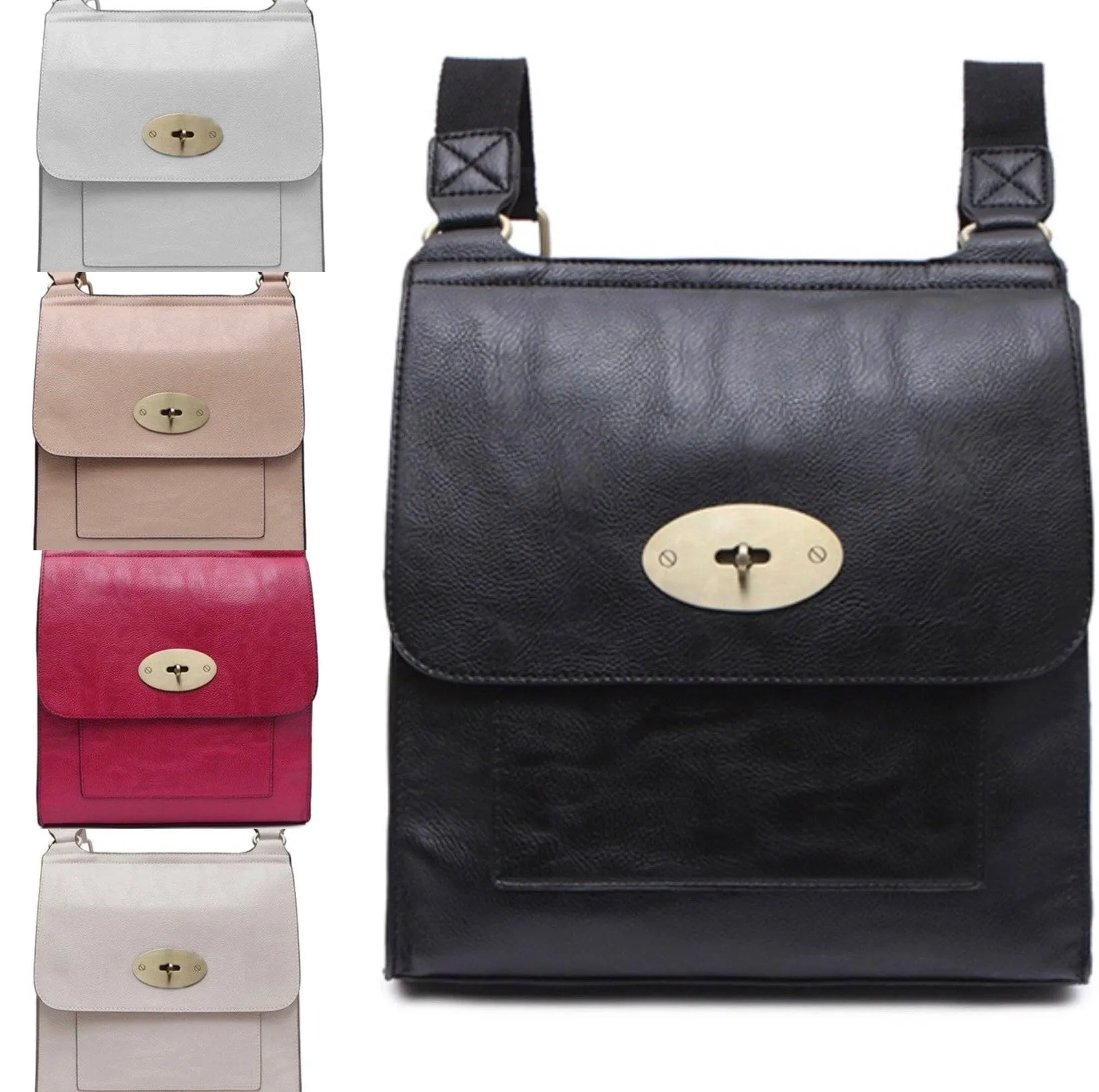Large Tilly Messenger Crossbody Bag Red