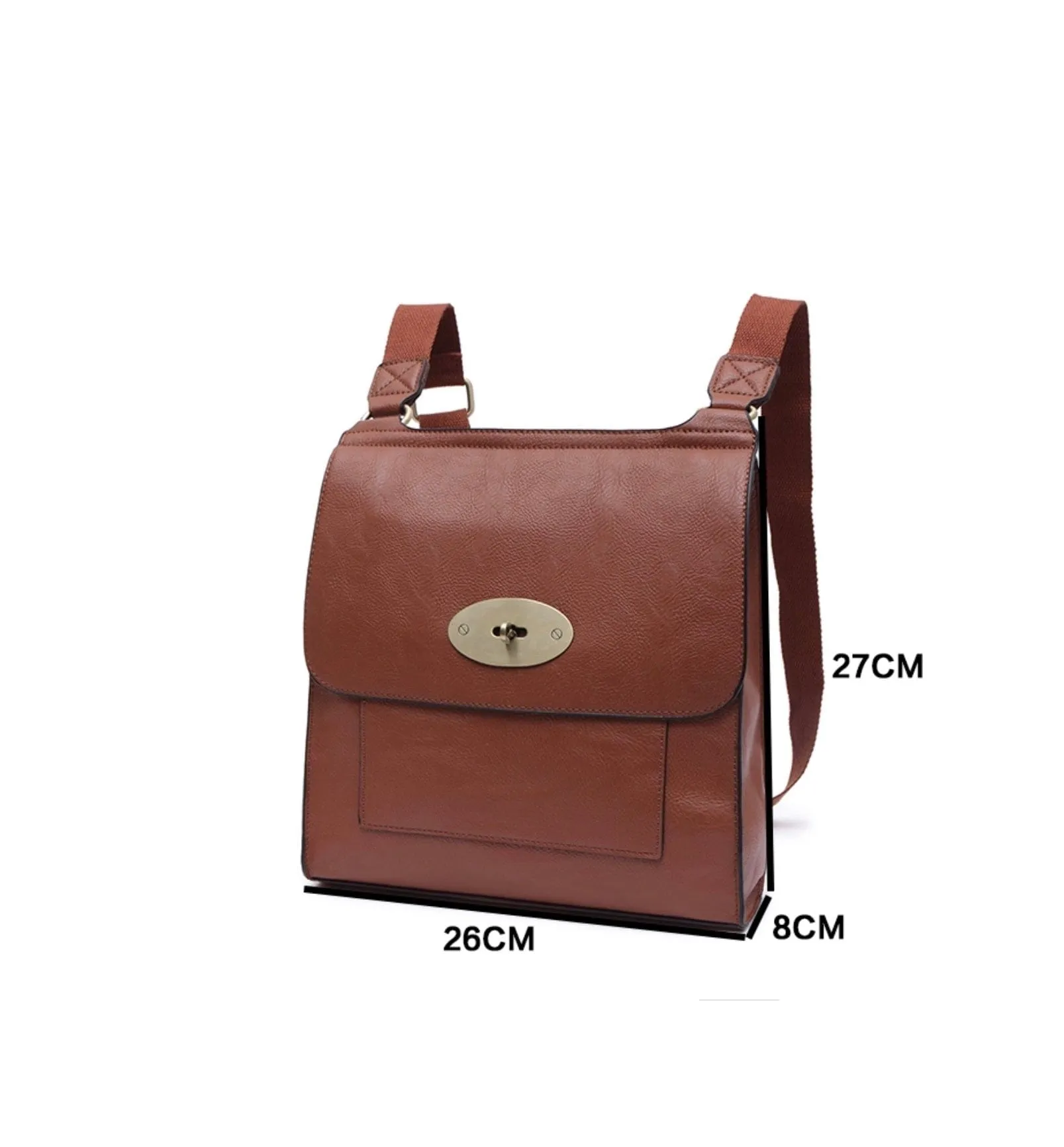 Large Tilly Messenger Crossbody Bag Red
