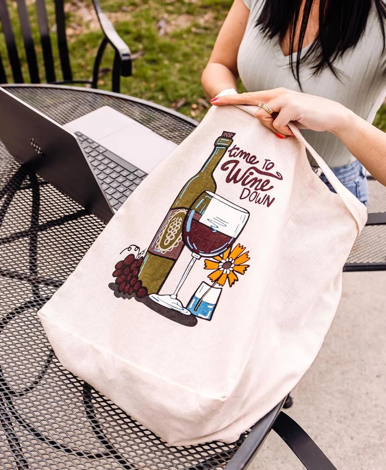 Lazy One Canvas Tote Bag, Novelty Tote Bag for Women and Men, Reusable Shopping Bags, Perfect for Shopping, Travel and Work