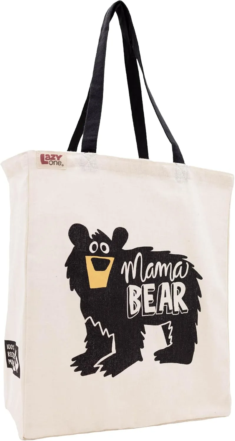 Lazy One Canvas Tote Bag, Novelty Tote Bag for Women and Men, Reusable Shopping Bags, Perfect for Shopping, Travel and Work
