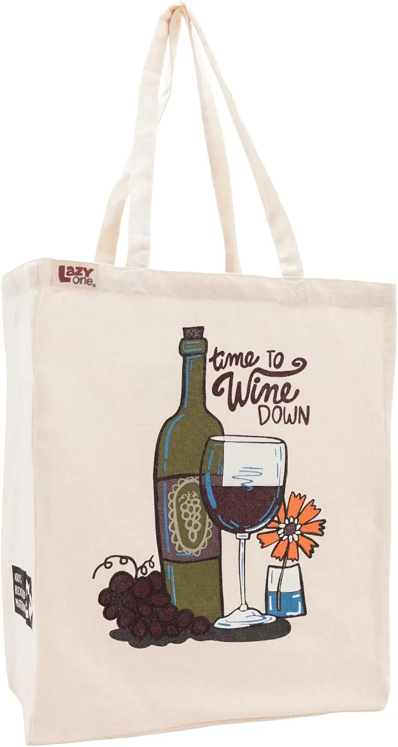 Lazy One Canvas Tote Bag, Novelty Tote Bag for Women and Men, Reusable Shopping Bags, Perfect for Shopping, Travel and Work