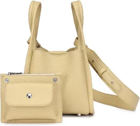 Leather Tote Bag Slouchy Handbag with Zipper Stylish for Women's