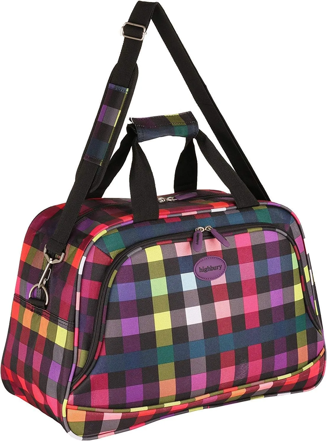Lightweight Travel Holdall Cabin Flight Bag Weekend Bag, Multi, 46cm W X 29cm H X 19cm D, Durability.detachable
