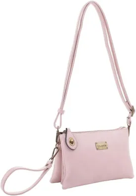 Liz Soto Ella Womens Crossbody Purse and Wristlet - PU Leather Wallet and Over the Shoulder Bags with Wrist Strap