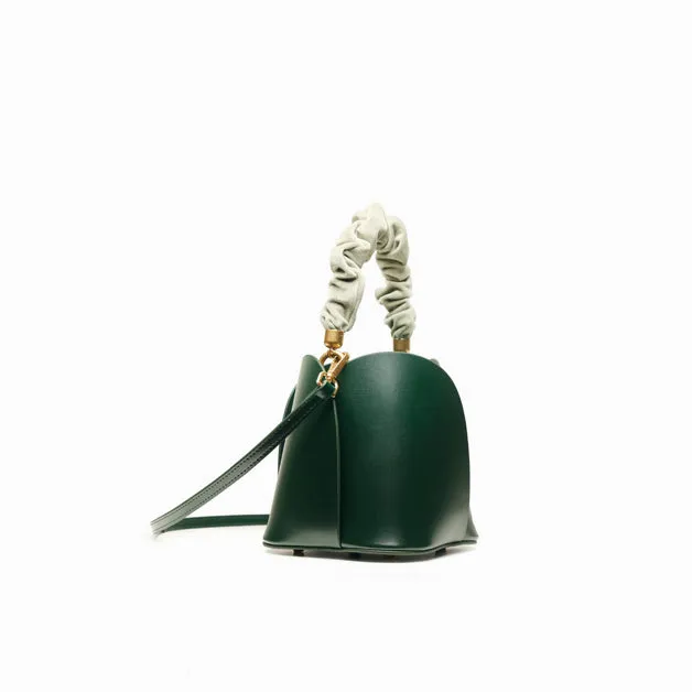 Lotus Leather Bucket Bag