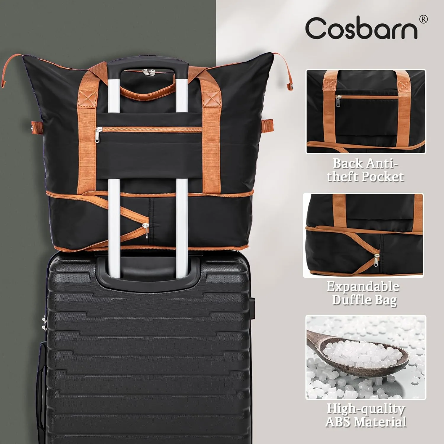Luggage Sets 5 Piece Suitcases with Wheels, Suitcase Set ABS Hard Case Luggage with Spinner Wheels Durable Travel Luggage