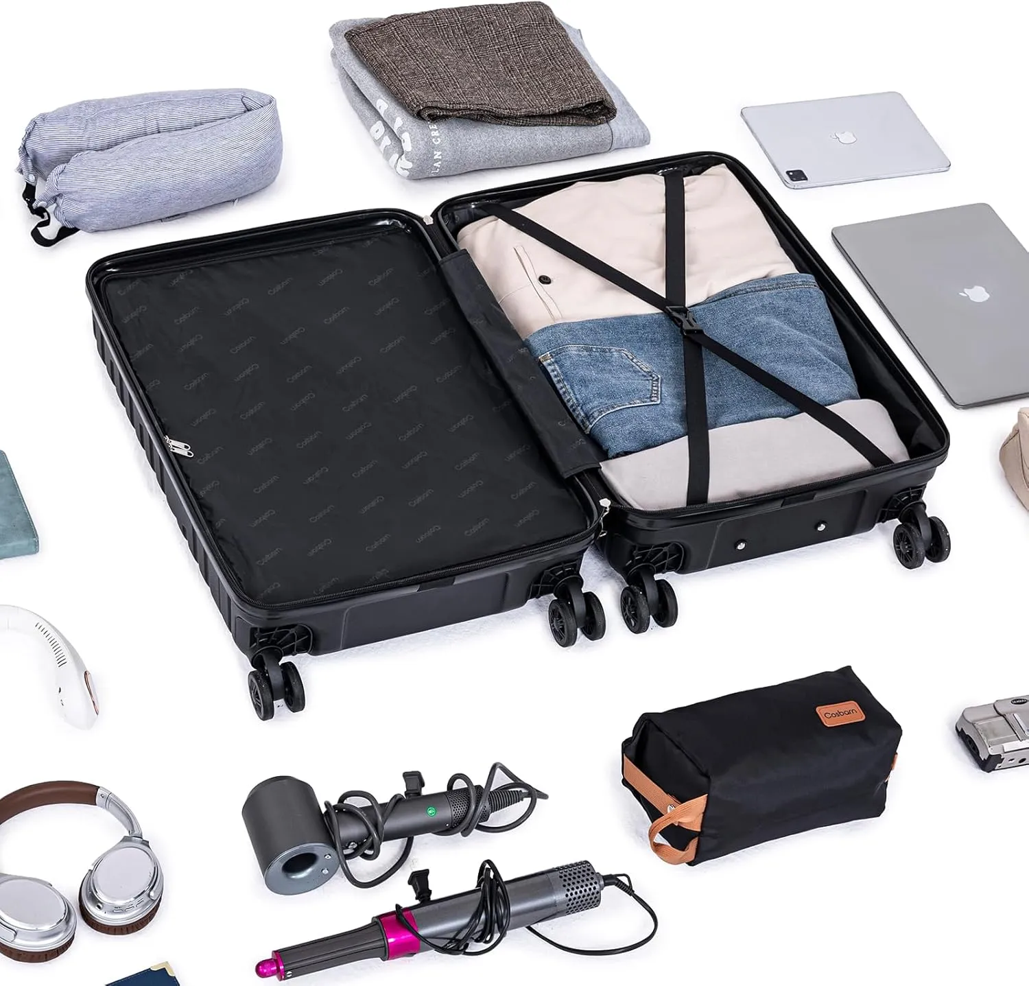 Luggage Sets 5 Piece Suitcases with Wheels, Suitcase Set ABS Hard Case Luggage with TSA Lock Spinner Wheels Durable Travel Luggage