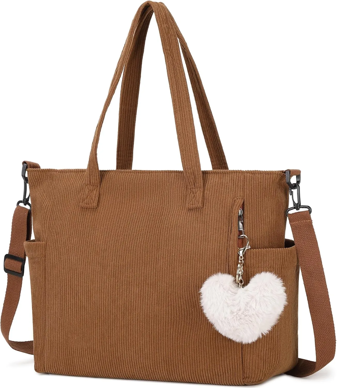 Makukke Corduroy Totes Bag Women - Shoulder Hobo Bag Handbags Crossbody Bag Big Capacity Shopping Purses