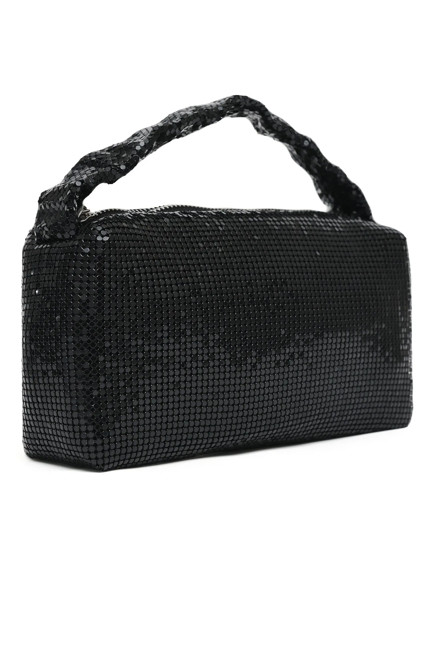 Mesh Evening Clutch-Black