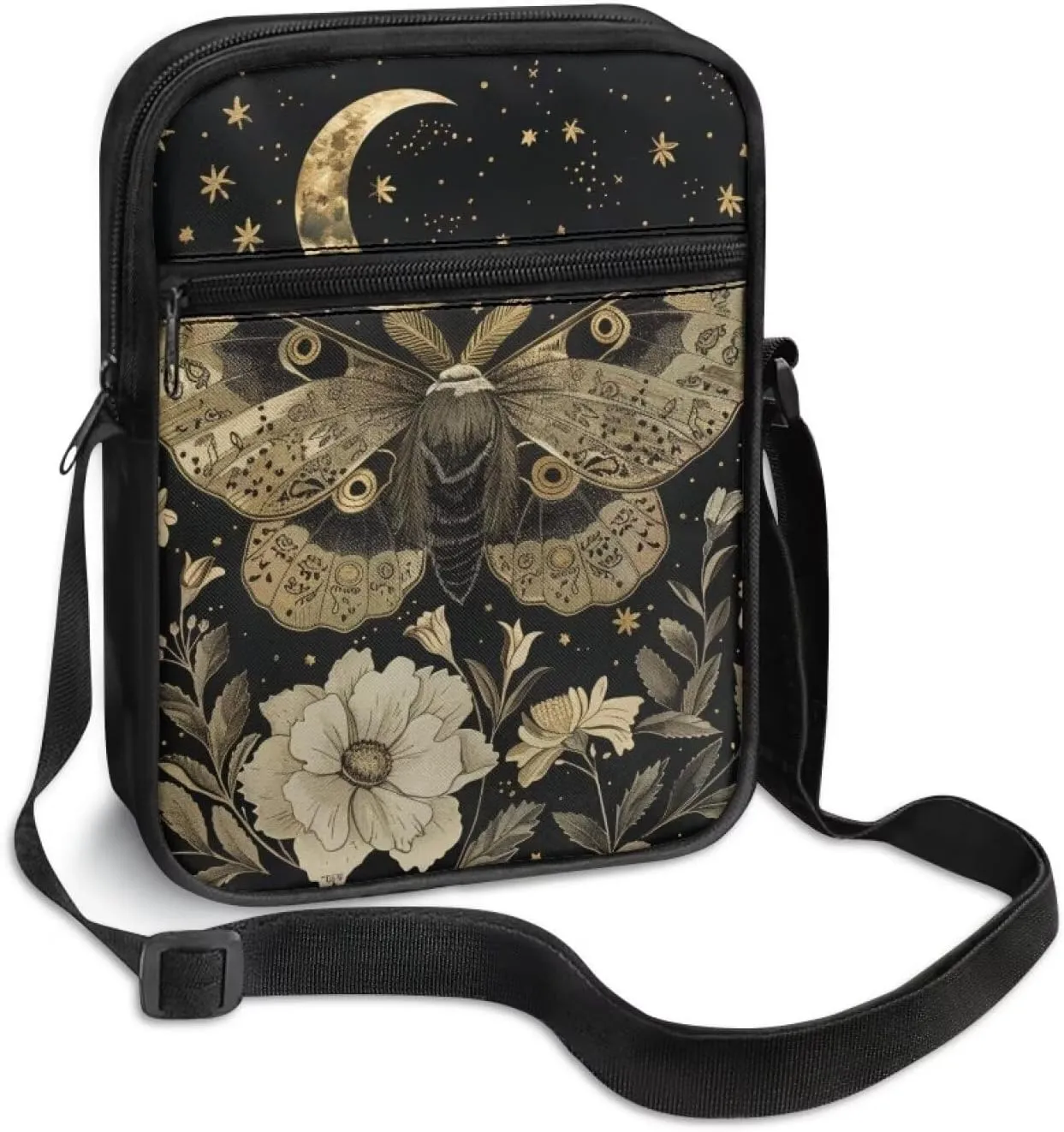 Messenger Bag for Women Lightweight Adjustable Crossbody Bag Compact Sling Satchel Casual Purse for Travel Everyday