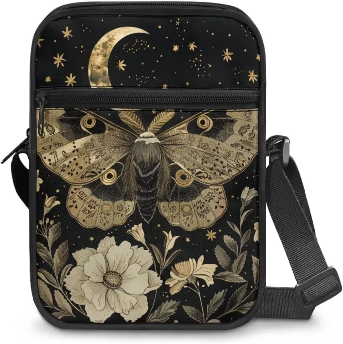 Messenger Bag for Women Lightweight Adjustable Crossbody Bag Compact Sling Satchel Casual Purse for Travel Everyday