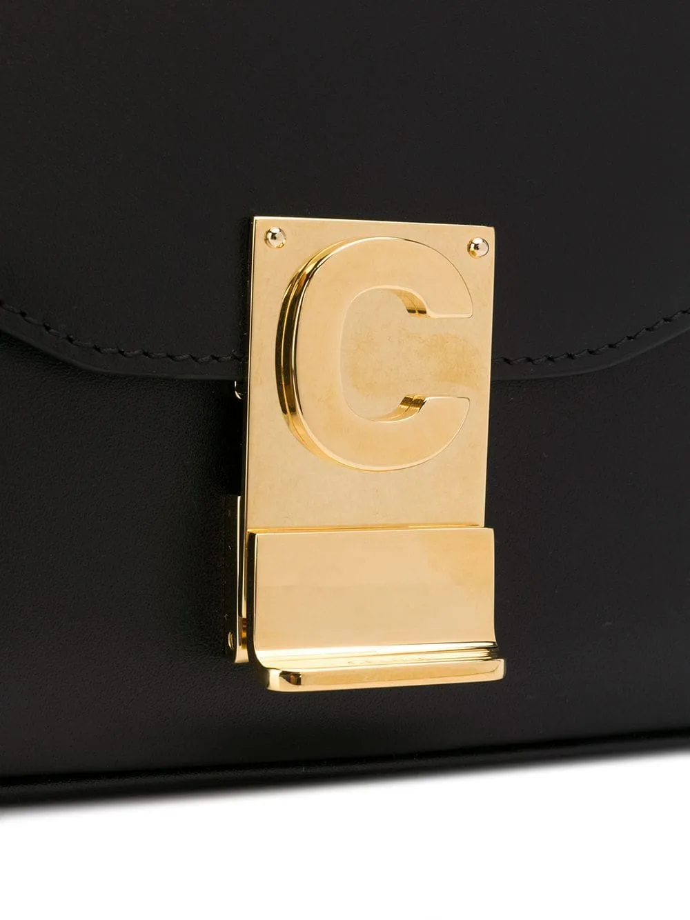 Mini C Black Crossbody Bag