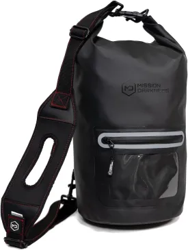 Mission Darkness Dry Shield Faraday Tote 15L // Waterproof Dry Bag for Electronic Device Security & Transport // Signal Blocking, Anti-Tracking, EMP & CME Shield, Data Privacy for Mobile Devices