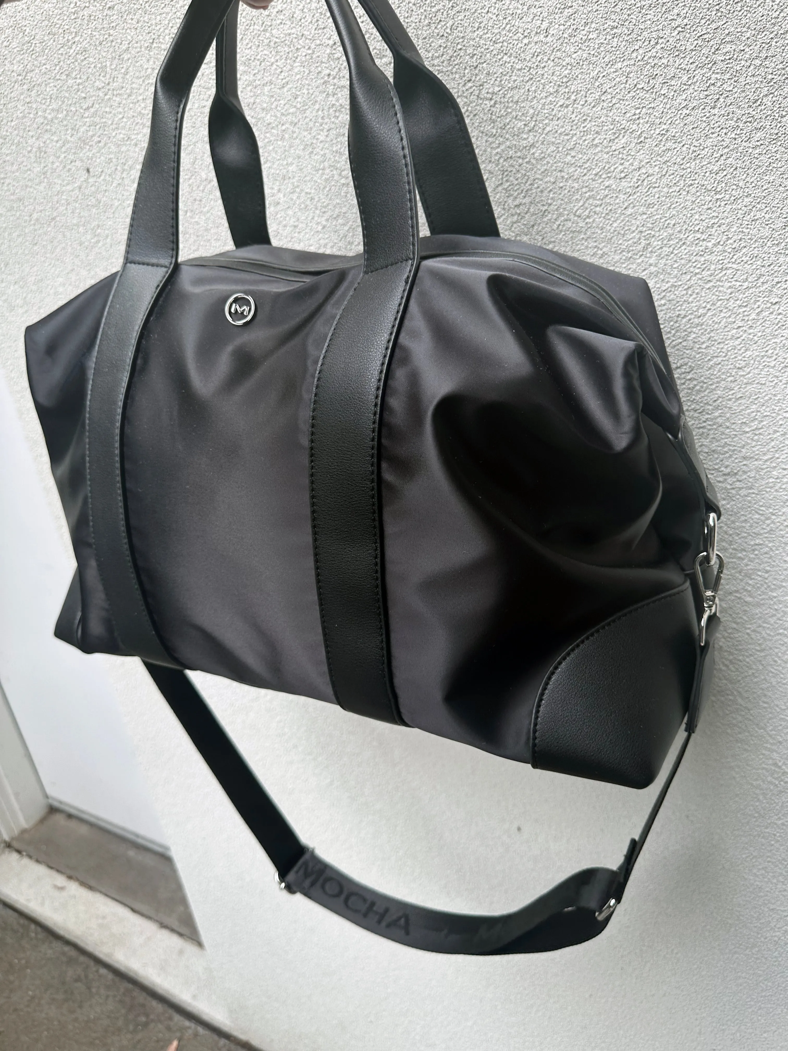 Mocha Ebby Weekender Tote Bag - Black