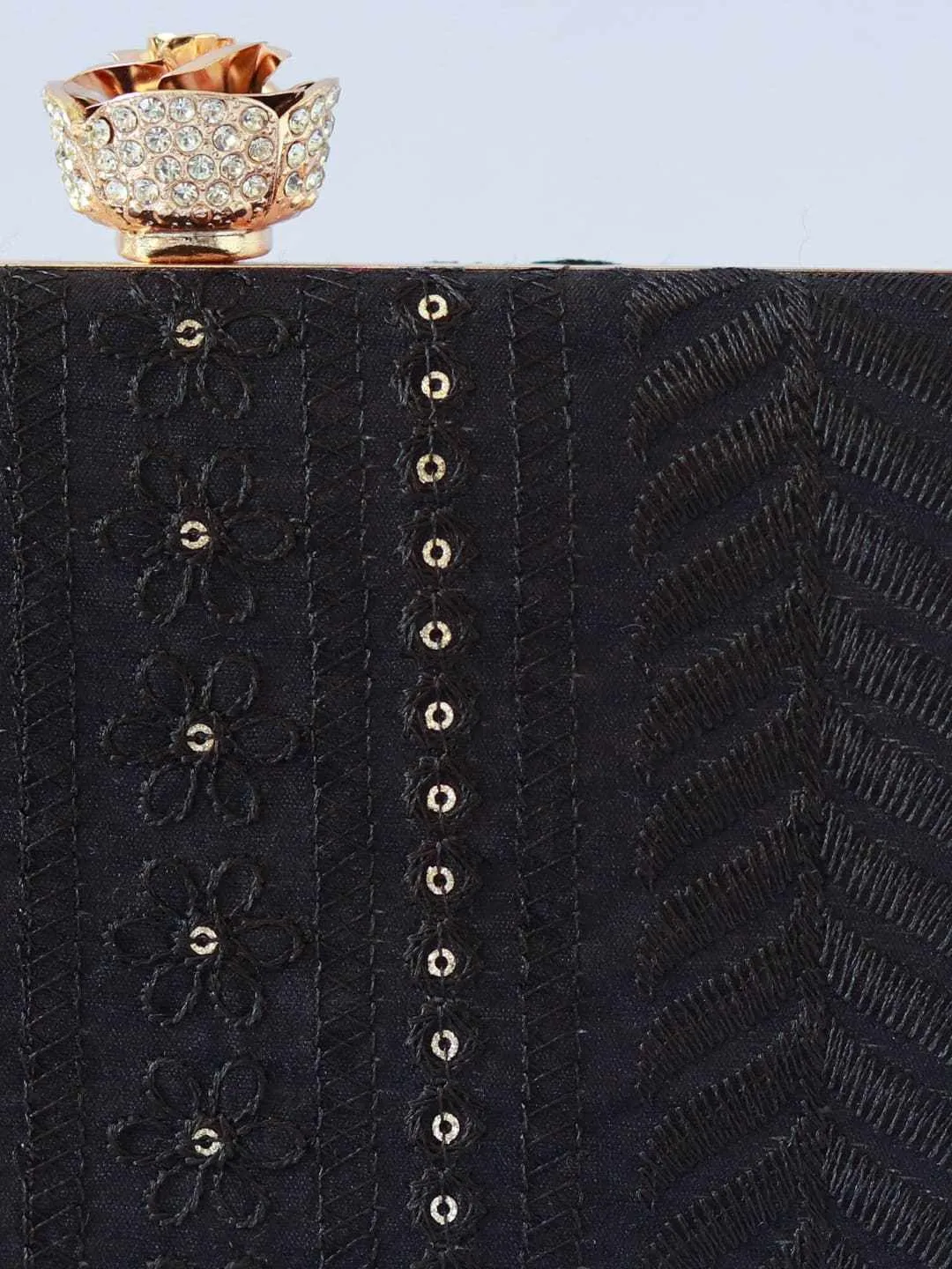 Mughal Embroidered Box Clutch