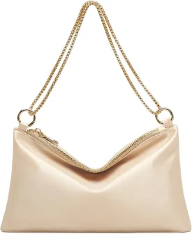oscaurt Women's Evening Handbag Satin Shoulder Bag Purse for Prom Engagement Cocktail Party Wedding