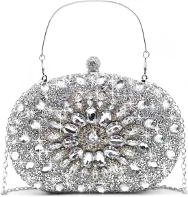 Rhinestone Evening Clutch Purses for Women Wedding Clutch Party Purse Bridal Diamonds Prom Cocktail Handbags