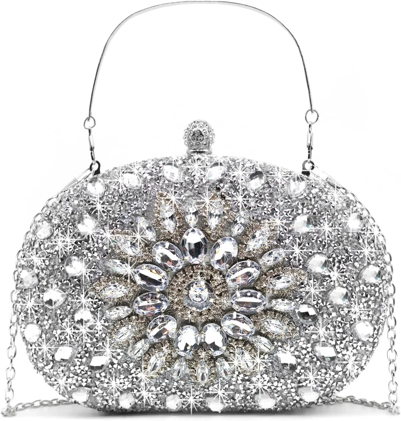 Rhinestone Evening Clutch Purses for Women Wedding Clutch Party Purse Bridal Diamonds Prom Cocktail Handbags