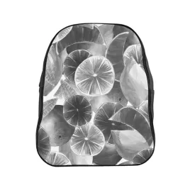 School Backpack Grey Citrus