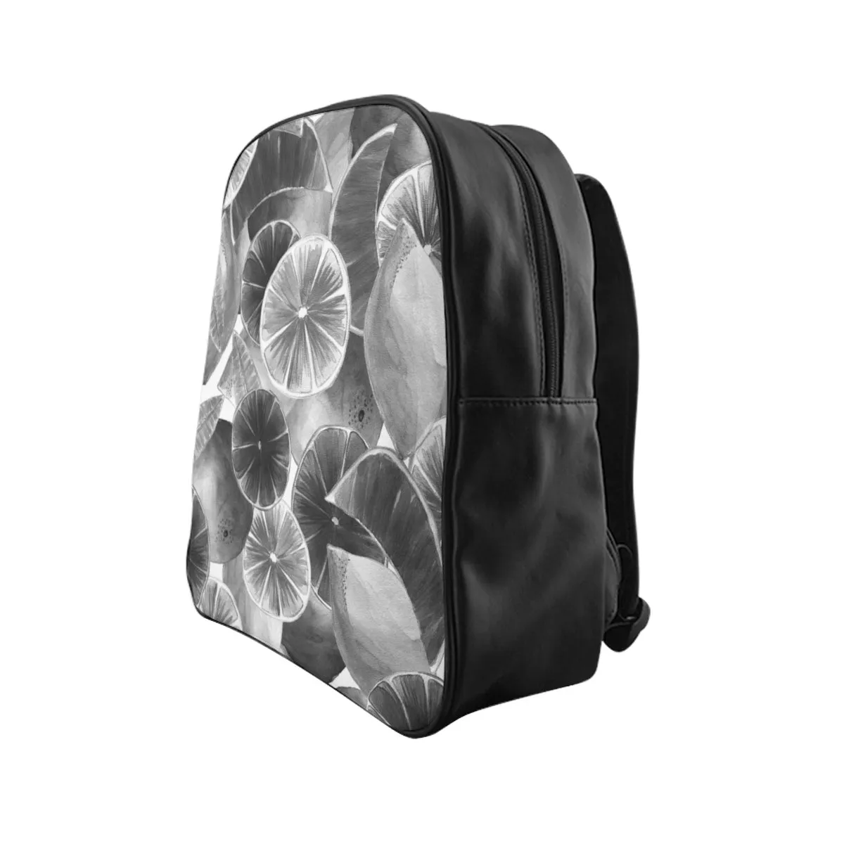 School Backpack Grey Citrus