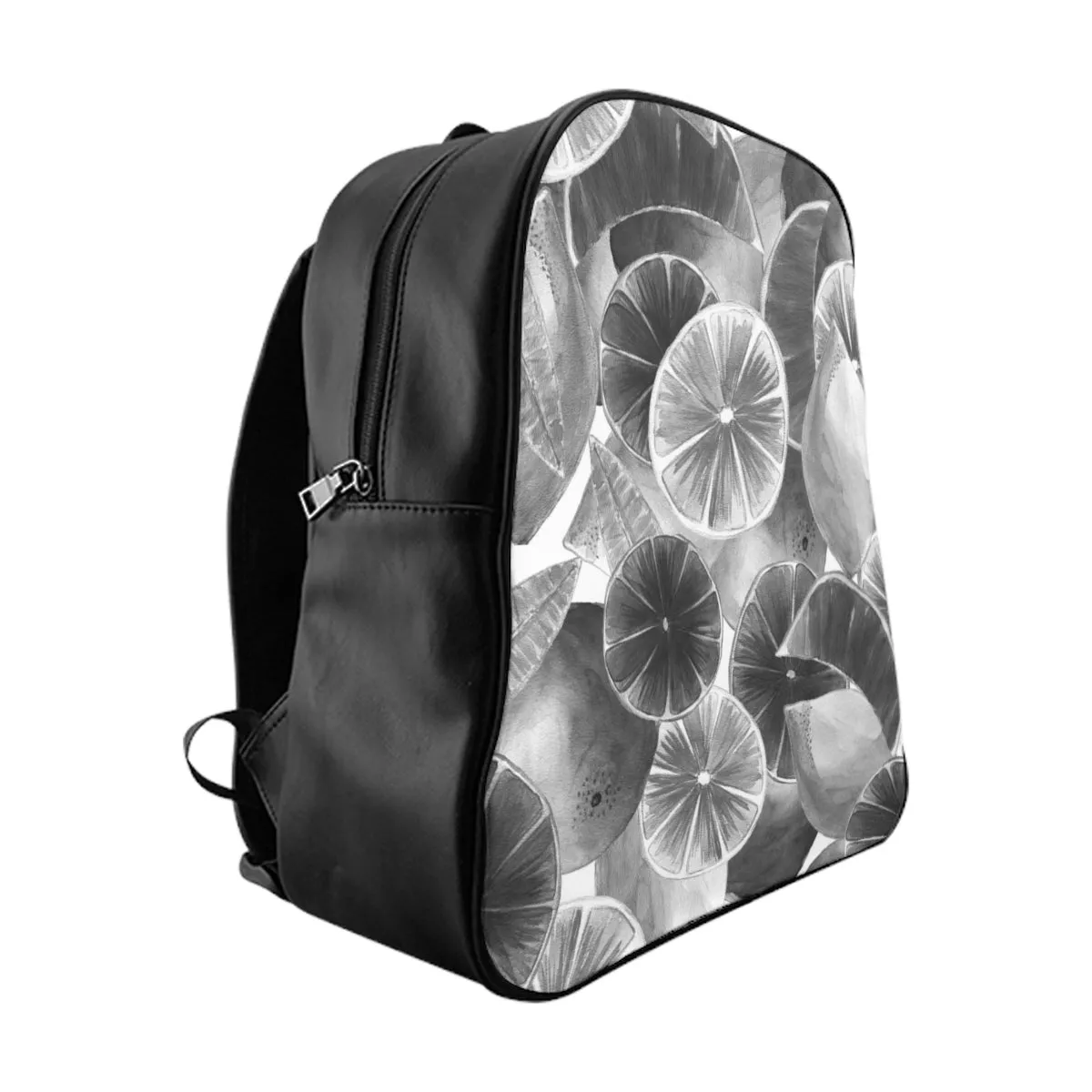 School Backpack Grey Citrus