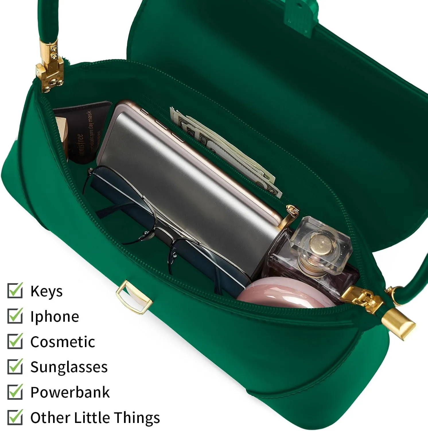 Shoulder Bag for Women Vintage Purse Fashion Classic Vegan Leather Clutch Tote Retro Handbag with Buckle Closure