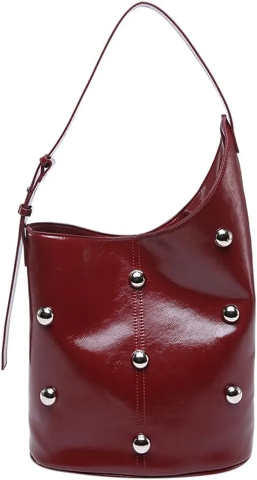 Slouchy Faux Suedes Shoulder Bag for Women Commuters Students Handbag Large Capacity Underarm Purse for Travel and Work