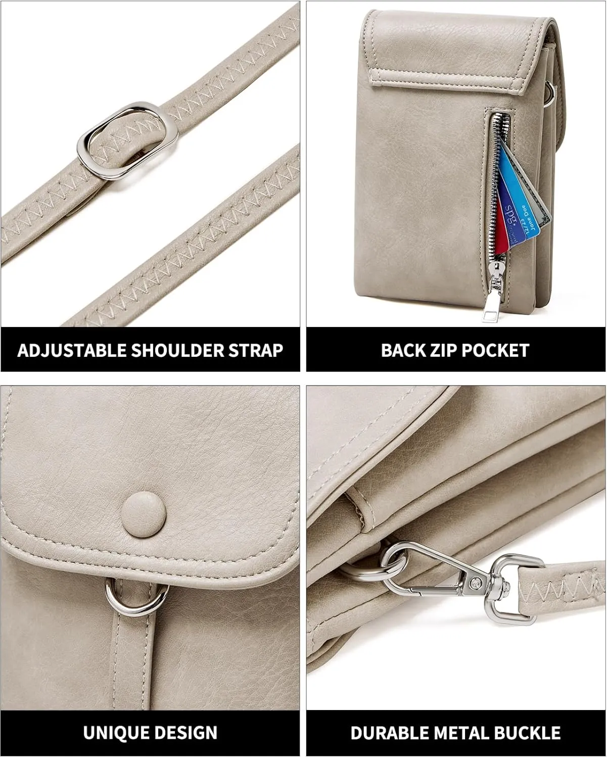 Small Crossbody Bags for women,Soft Leather Cell Phone Purse Lightweight,Little Crossbody Purses Women Trendy with Card slots