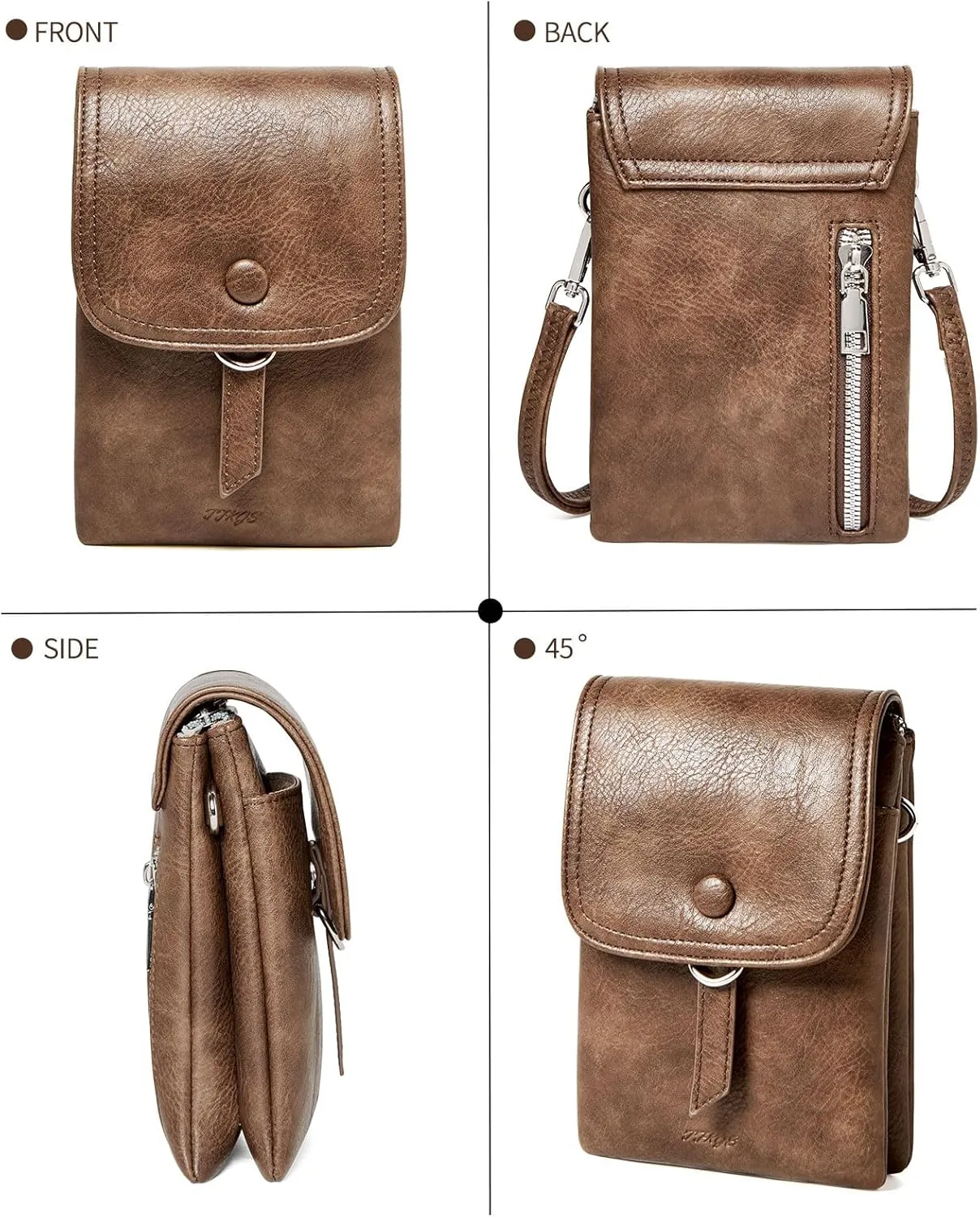 Small Crossbody Bags for women,Soft Leather Cell Phone Purse Lightweight,Little Crossbody Purses Women Trendy with Card slots