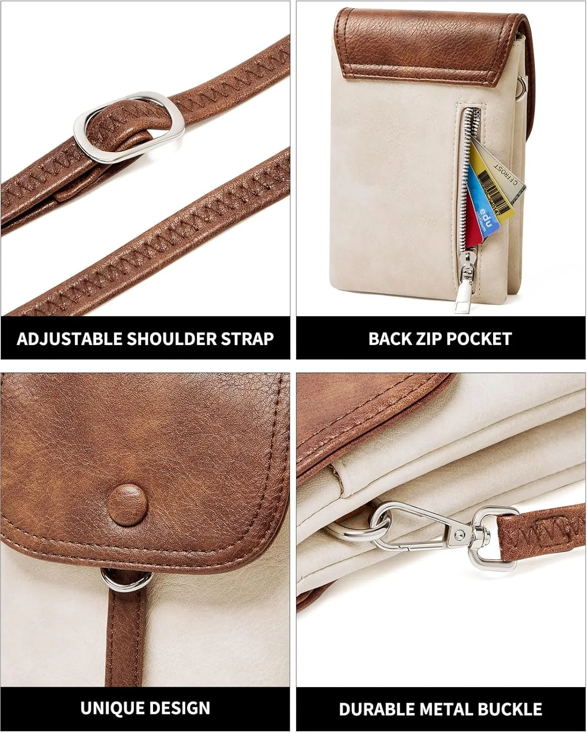 Small Crossbody Bags for women,Soft Leather Cell Phone Purse Lightweight,Little Crossbody Purses Women Trendy with Card slots