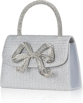 Sparkling Evening Clutches for Women Top Handle Rhinestone Handbags Ladies Luxury Cocktail Party Bling Chain Satche