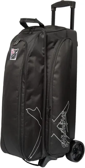 Strikeforce Hybrid X 3-Ball Roller Bowling Bag Black