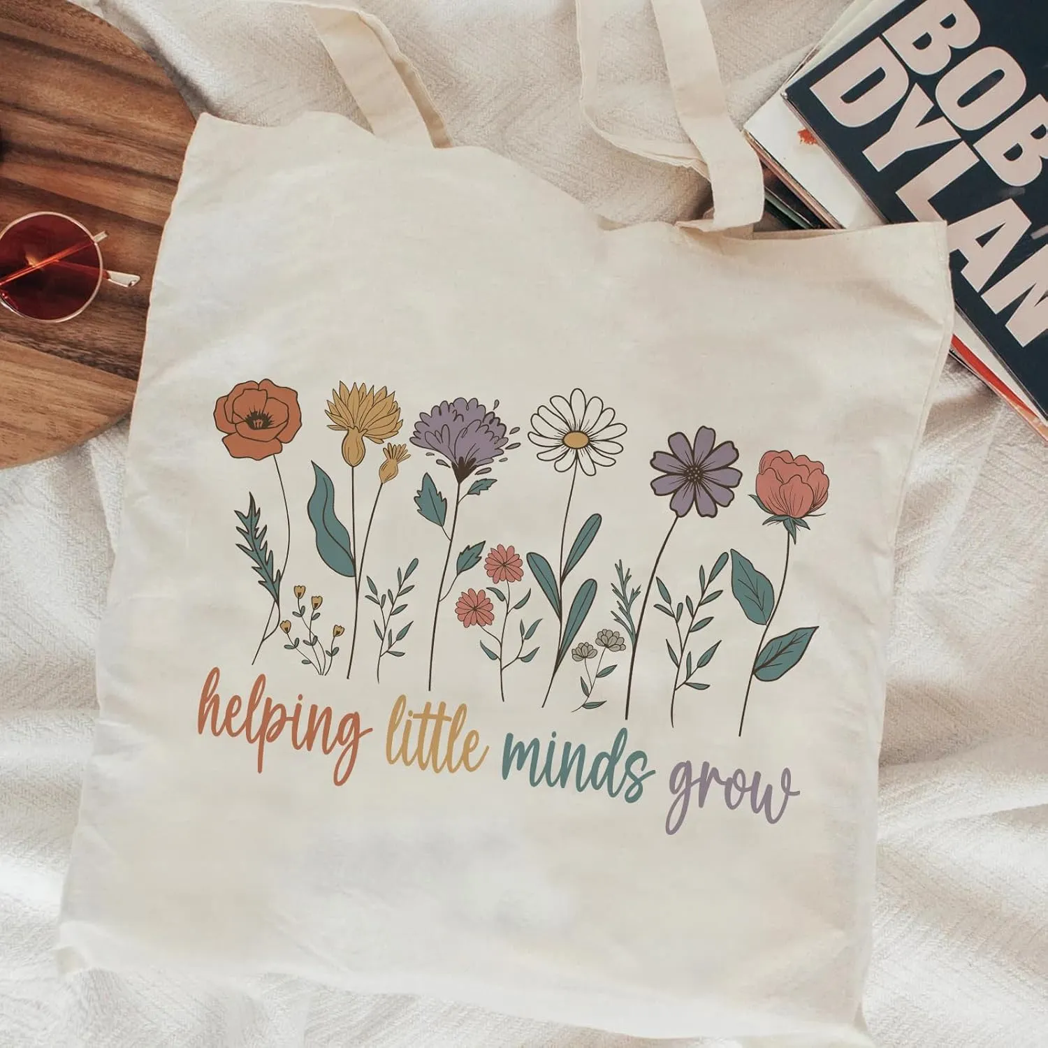 Teacher Appreciation Gifts School Canvas Tote Bags Aesthetic Travel Beach Bag Summer Reusable Grocery Shopping Bag
