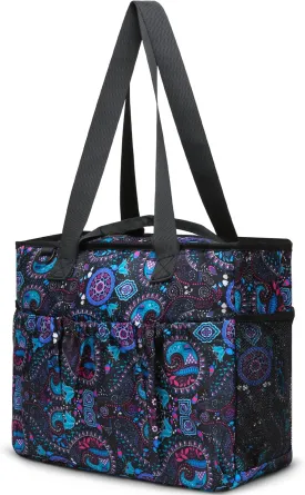 Teacher Tote Bag with Pockets for Women Large Teacher Totes with Laptop Compartment Teacher Work Bags for Teacher Stuff Items Teacher Appreciation Gifts Ideas Utility Tote Bag with Zipper for Teachers