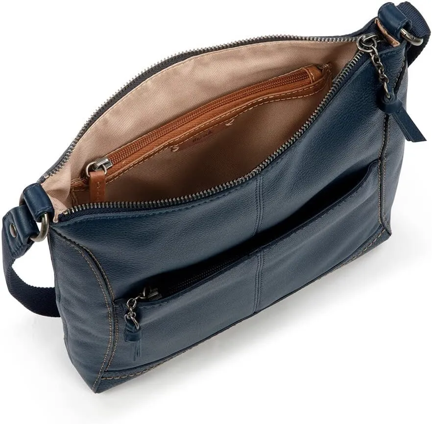 The Sak Lucia Leather Crossbody Purse - Premium Leather Women's Handbag for Everyday & Travel - Cross Body Bag With Zipper