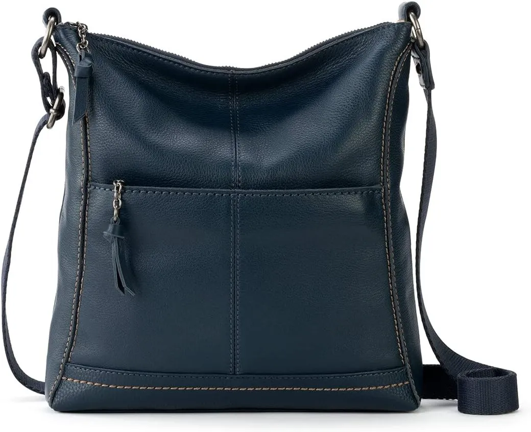 The Sak Lucia Leather Crossbody Purse - Premium Leather Women's Handbag for Everyday & Travel - Cross Body Bag With Zipper
