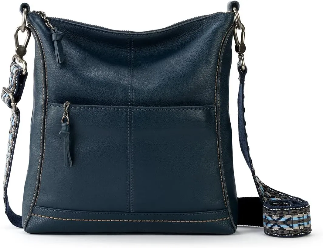 The Sak Lucia Leather Crossbody Purse - Premium Leather Women's Handbag for Everyday & Travel - Cross Body Bag With Zipper