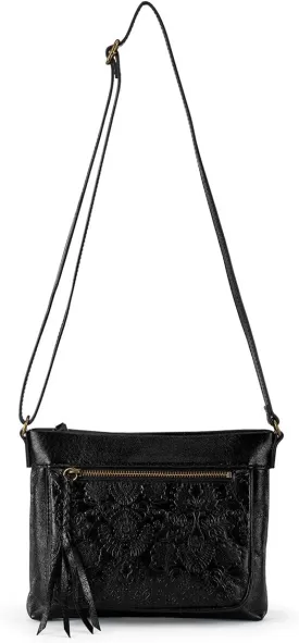 The Sak Womens Sanibel Leather Mini CrossBody Bag