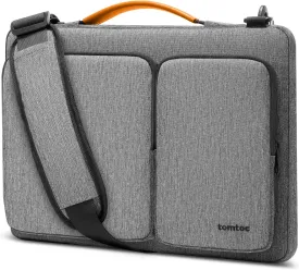 tomtoc 360 Protective Laptop Shoulder Bag for 15.6 Inch Laptop, Fit Acer Aspire 3/5/7, Dell Inspiron/XPS, ASUS ROG/TUF, Lenovo ThinkPad L/E/T/P/V, Waterproof Accessory Case
