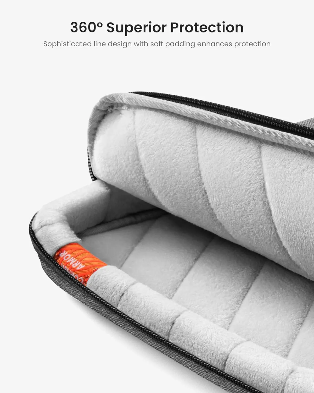 tomtoc 360 Protective Laptop Shoulder Bag for 15.6 Inch Laptop, Fit Acer Aspire 3/5/7, Dell Inspiron/XPS, ASUS ROG/TUF, Lenovo ThinkPad L/E/T/P/V, Waterproof Accessory Case