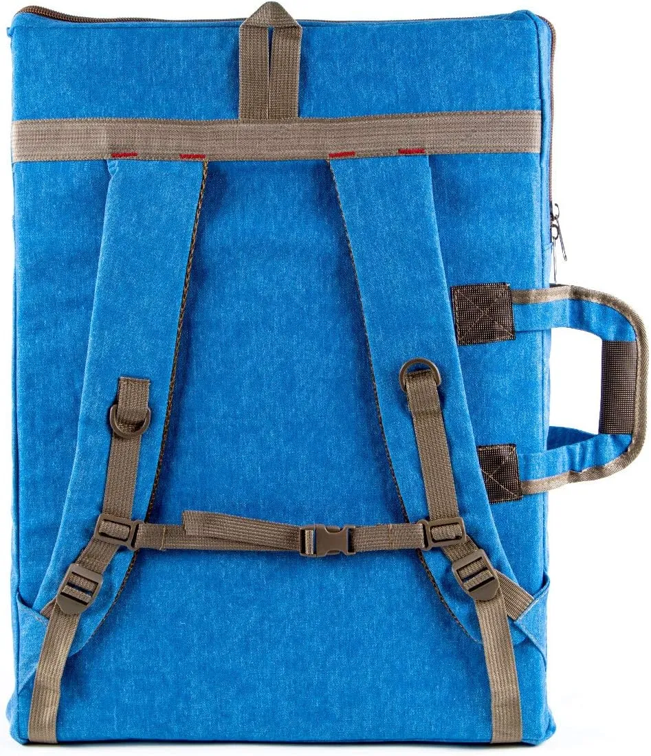 TRANSON Art Portfolio Case Artist Backpack Canvas Bag Large 26 x 19.5