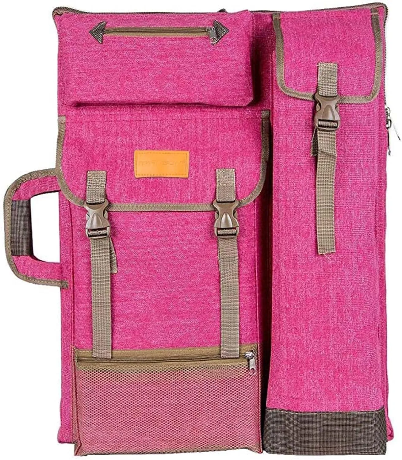 TRANSON Art Portfolio Case Artist Backpack Canvas Bag Large 26 x 19.5