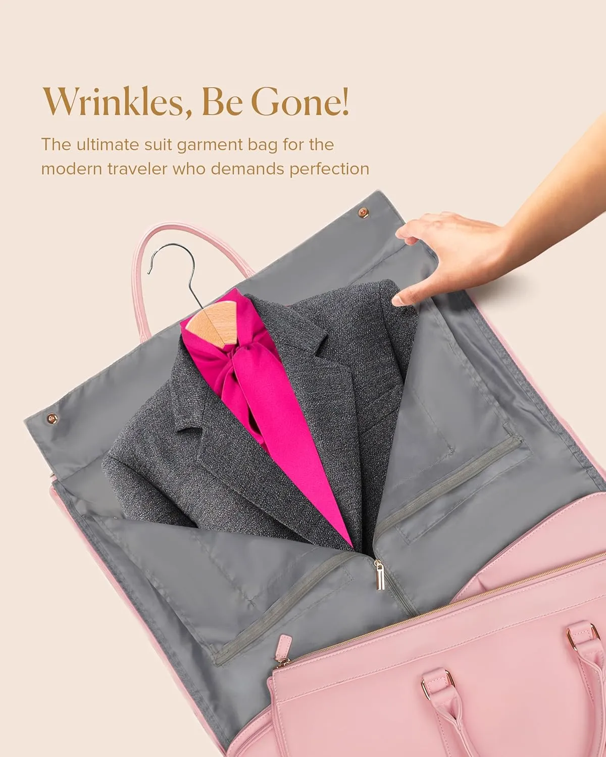 Travel Garment Bag Carry On, Convertible Garment Bags for Travel Suits and Dresses Folding, Garment Duffle Bags for Travel Carry On, Garment Duffel Bags for Travel, Carry on Garment Bag