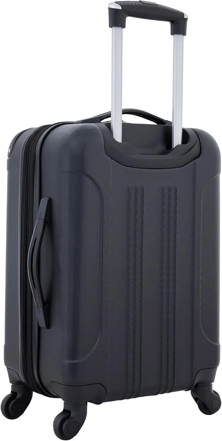 Travelers Club Chicago Hardside Expandable Spinner Luggage, Black, 20" Carry-On