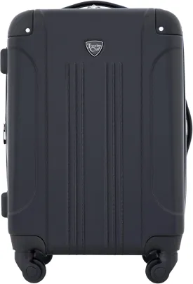 Travelers Club Chicago Hardside Expandable Spinner Luggage, Black, 20" Carry-On