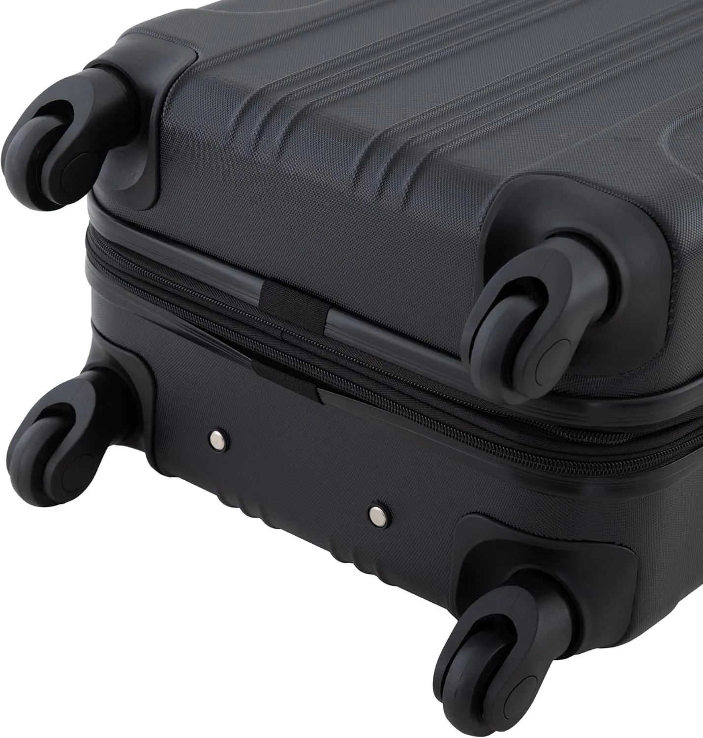 Travelers Club Chicago Hardside Expandable Spinner Luggage, Black, 20" Carry-On