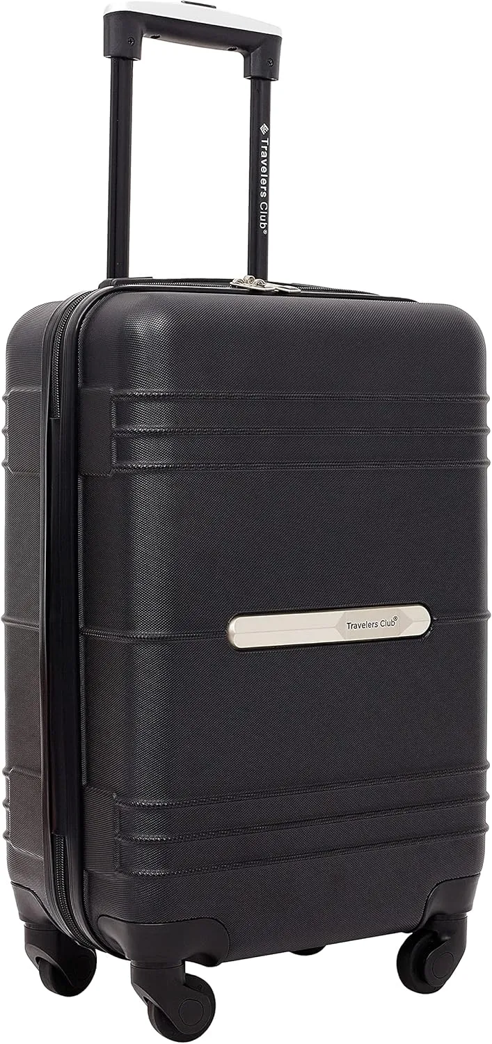 Travelers Club Richmond Spinner Luggage, Black, Carry-On 22-Inch
